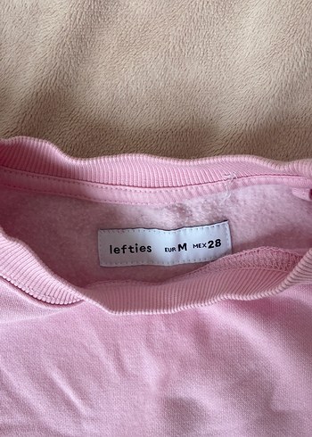 m Beden Pembe Baskılı Kadın Sweatshirt, Rahat Kesim