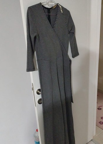 Gri Drapeli Uzun  Tulum - Görsel 2