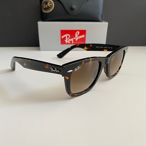 Beden kahverengi Renk RayBan BROWN WAYFARER 2140 902/51 50ekt