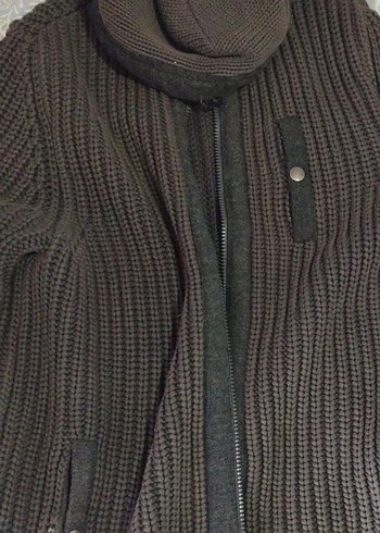 Mavi'den Köyü Gri Kapüşonlu Fermuarlı Erkek Hırka - Görsel 3