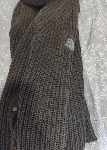 Mavi'den Köyü Gri Kapüşonlu Fermuarlı Erkek Hırka - Görsel 4