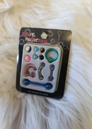 Renkli Rock Punk Vücut Delici Seti - Görsel 2