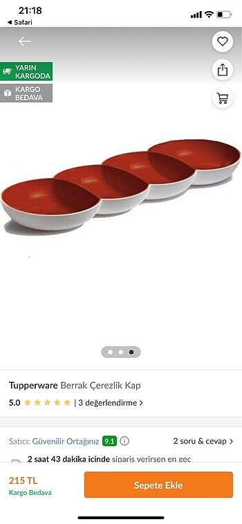 Tupperware çerezlik