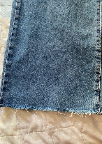 38 Beden Kadın Geniş Paça Kot Pantolon