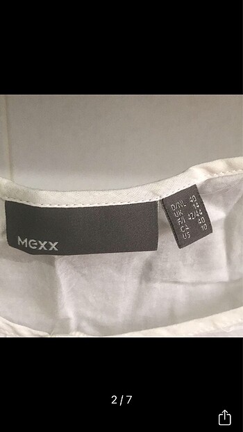 l Beden beyaz Renk Mexx İpek gömlek