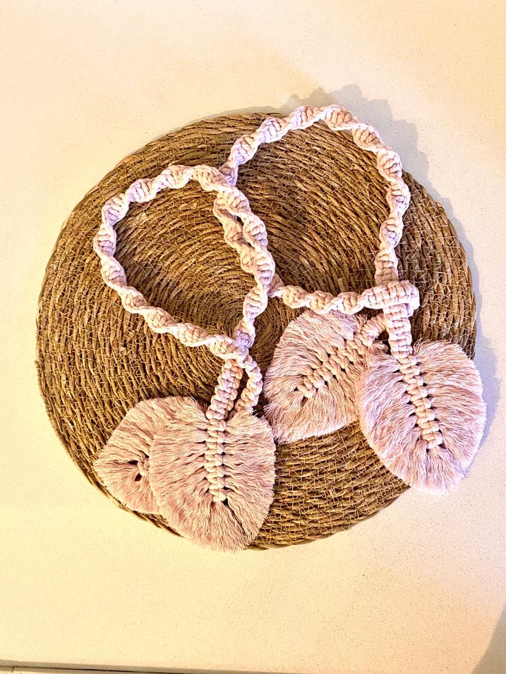 Pembe Bohem Nakışlı Perde Bağı 2ADET - Görsel 4