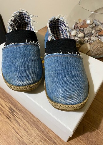 Renkli Bağcıklı Denim Erkek Espadril yazlık ayakkabı - Görsel 2