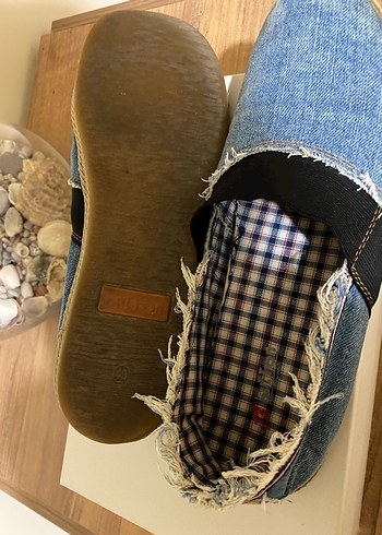 Renkli Bağcıklı Denim Erkek Espadril yazlık ayakkabı - Görsel 4