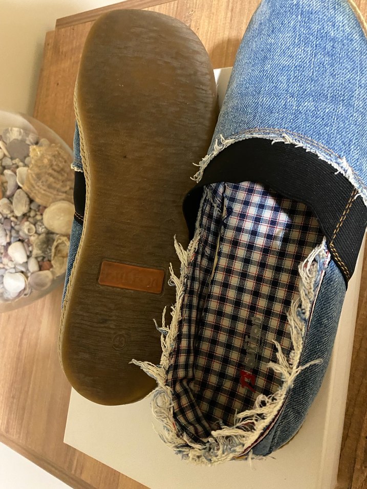 Renkli Bağcıklı Denim Erkek Espadril yazlık ayakkabı - Görsel 4