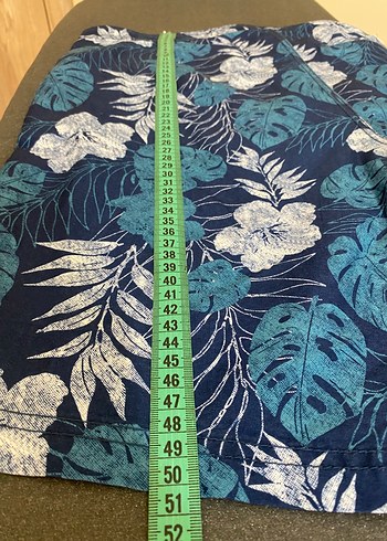 LWC Erkek Mavi Desenli Midi Yüzme Şortu - Görsel 3