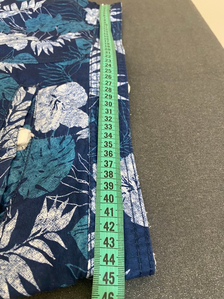 LWC Erkek Mavi Desenli Midi Yüzme Şortu - Görsel 2