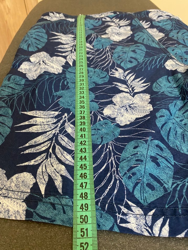 LWC Erkek Mavi Desenli Midi Yüzme Şortu - Görsel 3