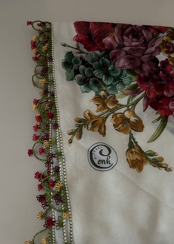 Dantel Detaylı Çok Renkli Bohem Kadın Fuları - Görsel 2