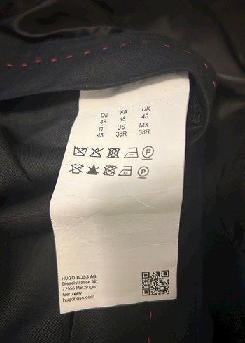 Hugo Lacivert Düğmeli Erkek takım - Görsel 3