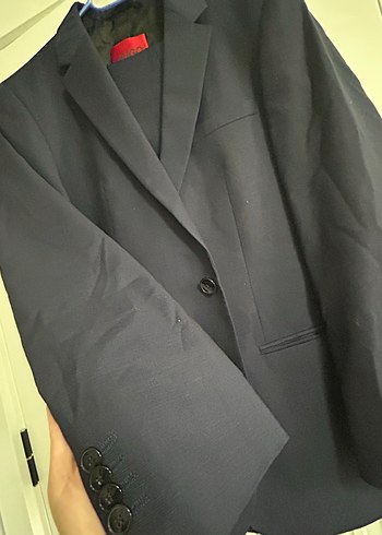 Hugo Lacivert Düğmeli Erkek takım - Görsel 9