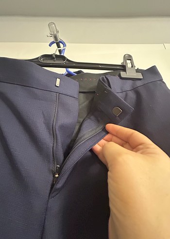 Hugo Lacivert Düğmeli Erkek takım - Görsel 5