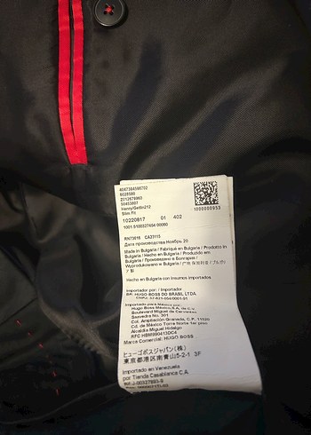 Hugo Lacivert Düğmeli Erkek takım - Görsel 2