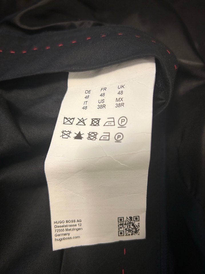 Hugo Lacivert Düğmeli Erkek takım - Görsel 3