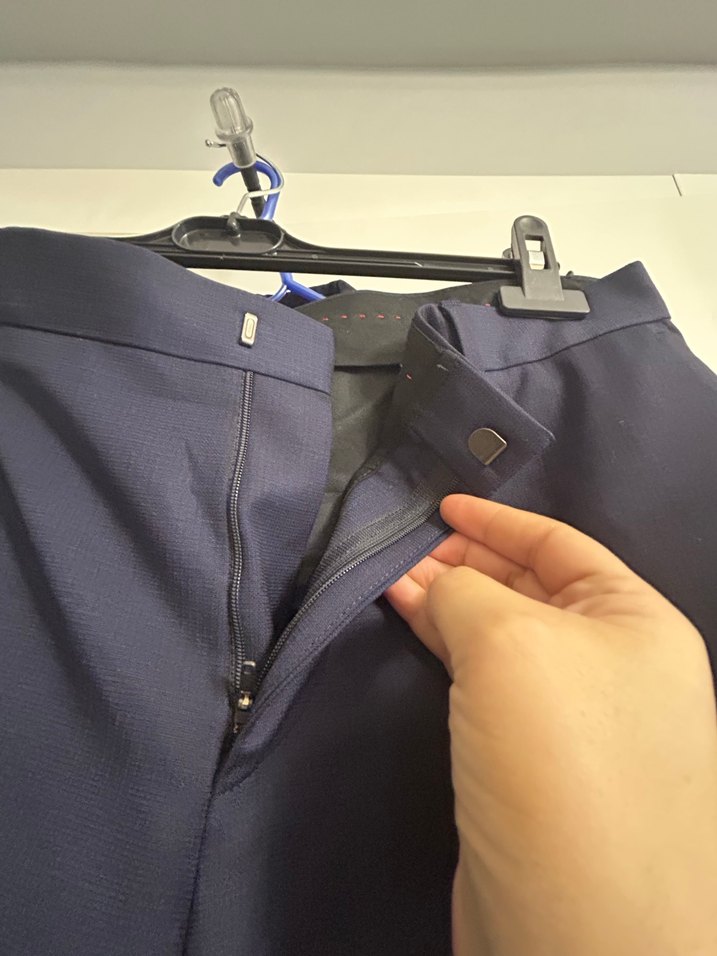 Hugo Lacivert Düğmeli Erkek takım - Görsel 5