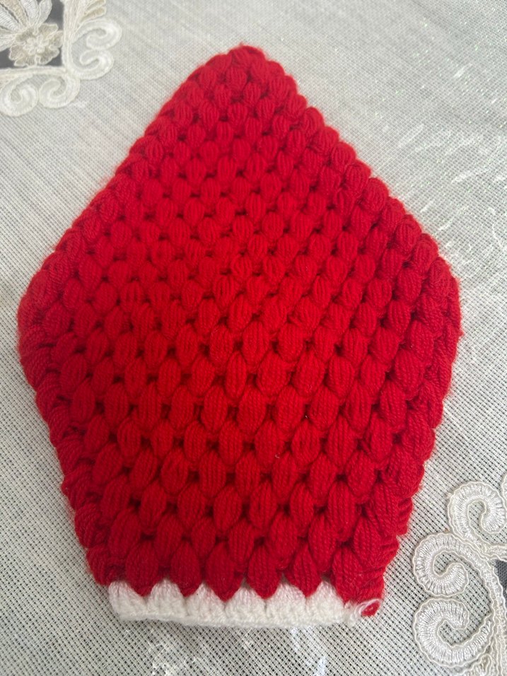 Kırmızı Çiçek Detaylı Banyo Lifi - Görsel 2