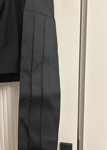 Erkek Siyah Düğmeli Ceket ve Beyaz Gömlek Takım - Görsel 9