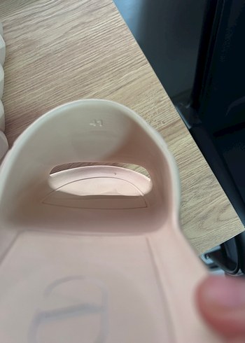 Krem renkli  valentıno erkek 42 numara Terlik - Görsel 3