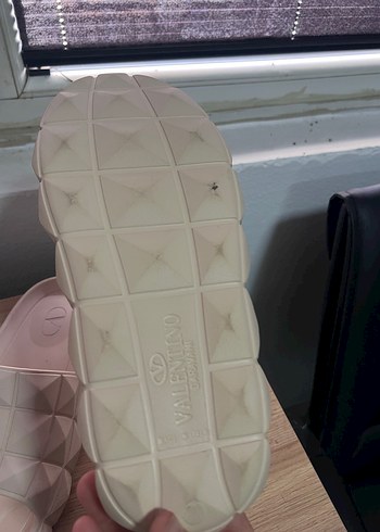 Krem renkli  valentıno erkek 42 numara Terlik - Görsel 5