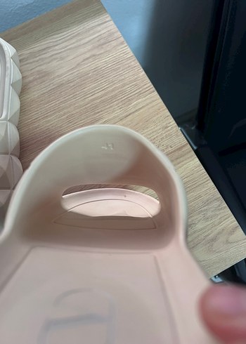 Krem renkli  valentıno erkek 42 numara Terlik - Görsel 4