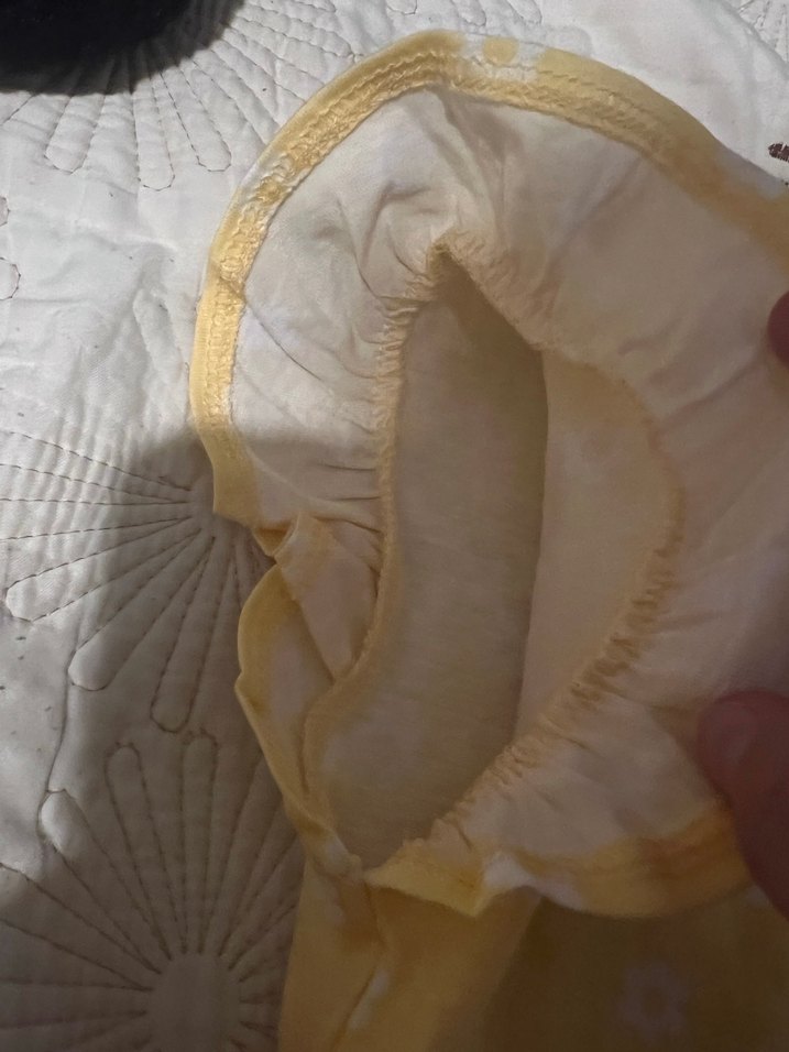 H&M Kız Çocuk Sarı  çiçekli elbise - Görsel 4