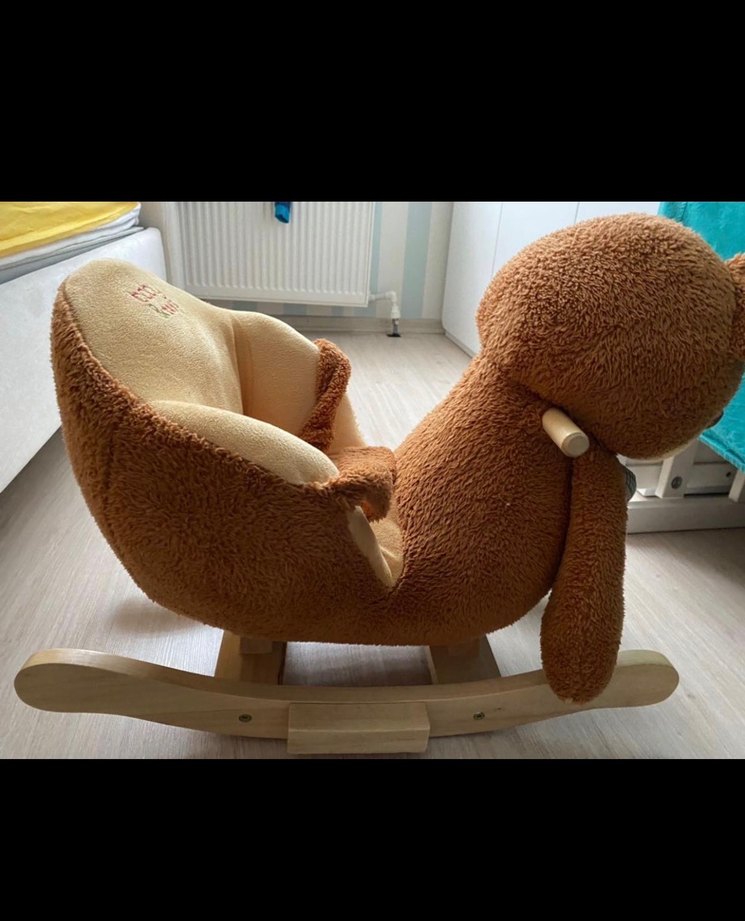 Kahverengi Peluş Ayıcık Sallanan Oyuncak - Görsel 3