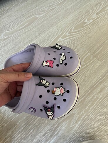 35 Beden mor Renk Crocs terlik