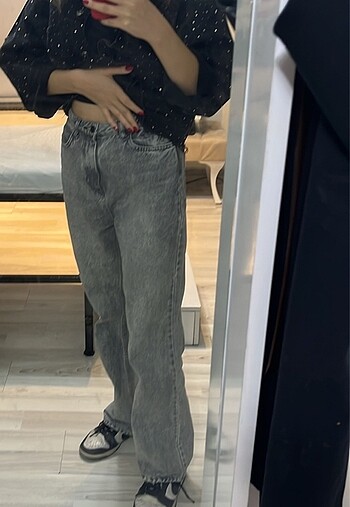 gri jean pantolon