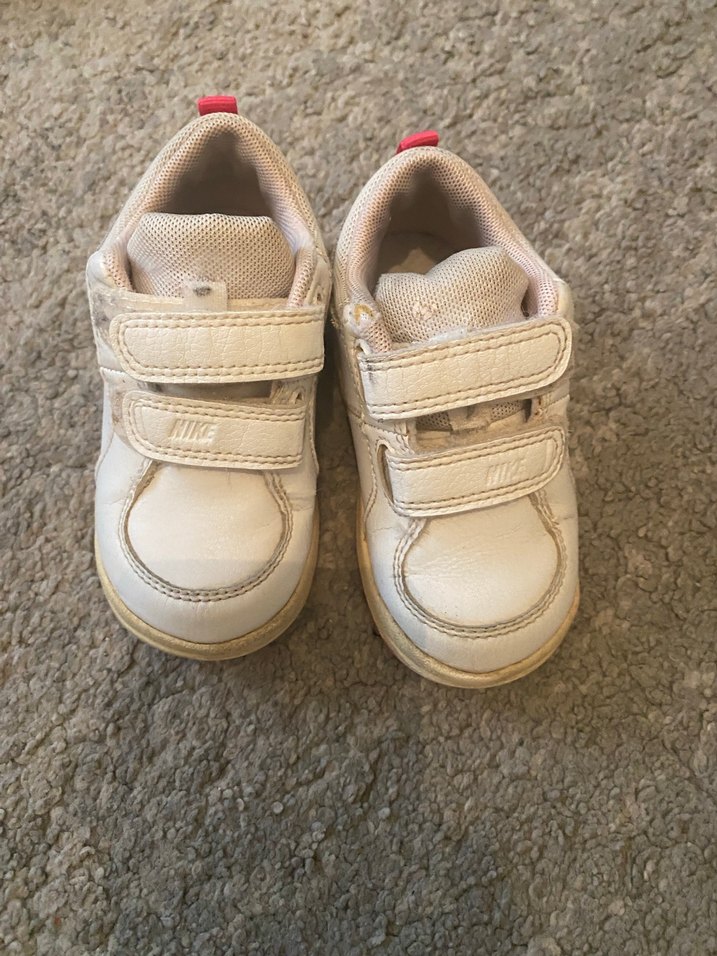 Kız Çocuk Beyaz Cırt Cırtlı Spor Ayakkabı - Görsel 4