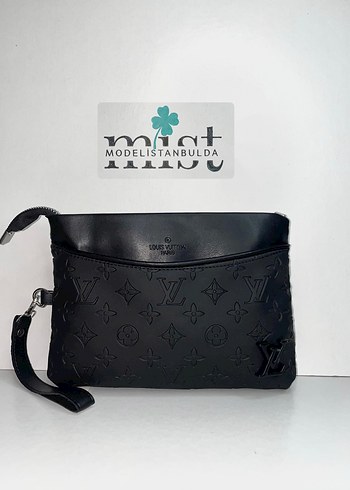 Louis Vuitton baskılı üç gözlü unisex erkek el çantası