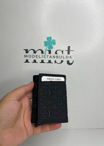 Louis Vuitton LV DESENLİ EL BASMA MEKANİZMALI ERKEK ŞIK KARTLIK