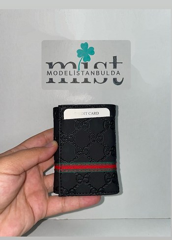 Gucci desenli şık erkek kartlık