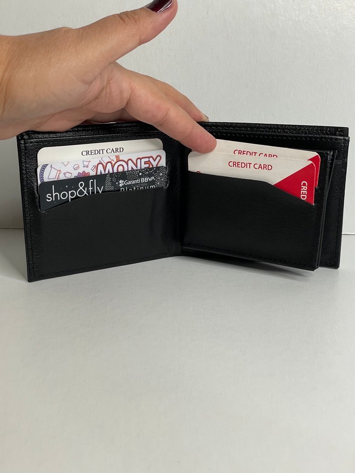 Siyah Lacoste Erkek Cüzdanı - Görsel 4