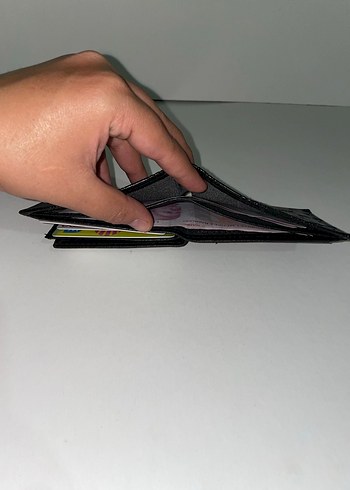 Siyah Boss Marka Baskılı Erkek Cüzdan - Görsel 6