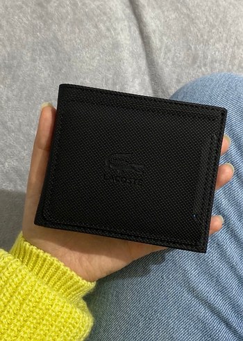 Siyah lacoste Baskılı Erkek Cüzdan - Görsel 4