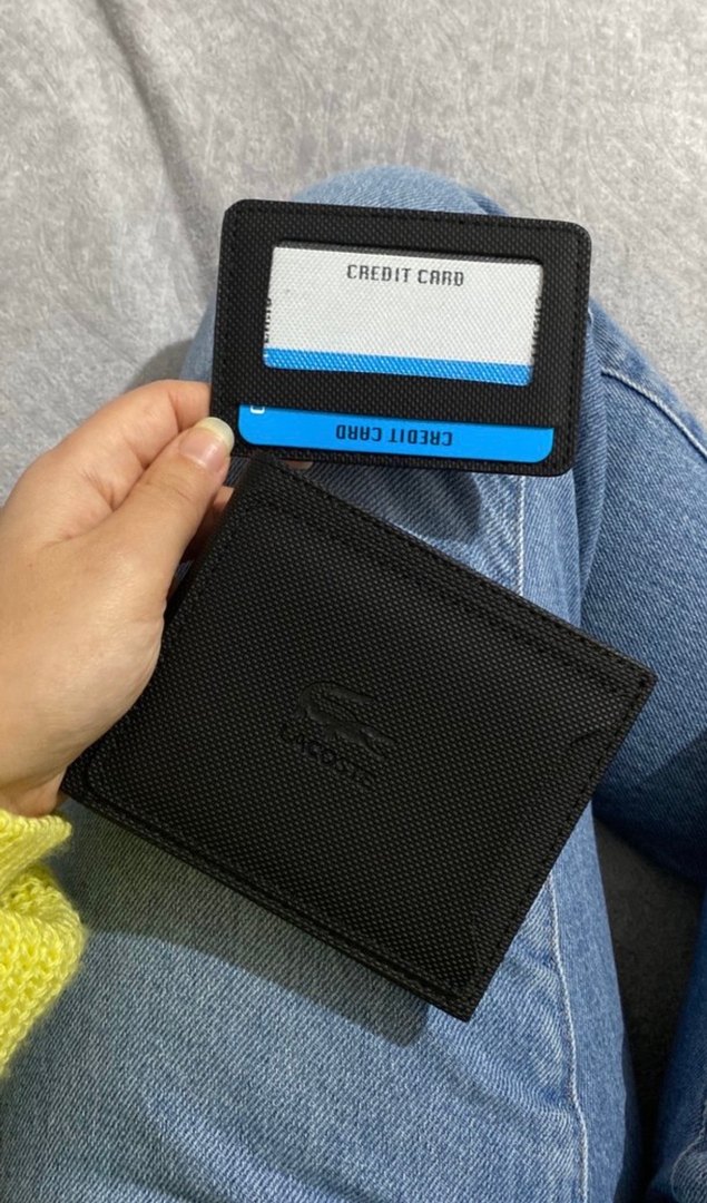 Siyah lacoste Baskılı Erkek Cüzdan - Görsel 3