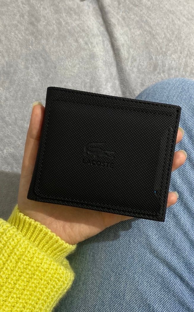 Siyah lacoste Baskılı Erkek Cüzdan - Görsel 4