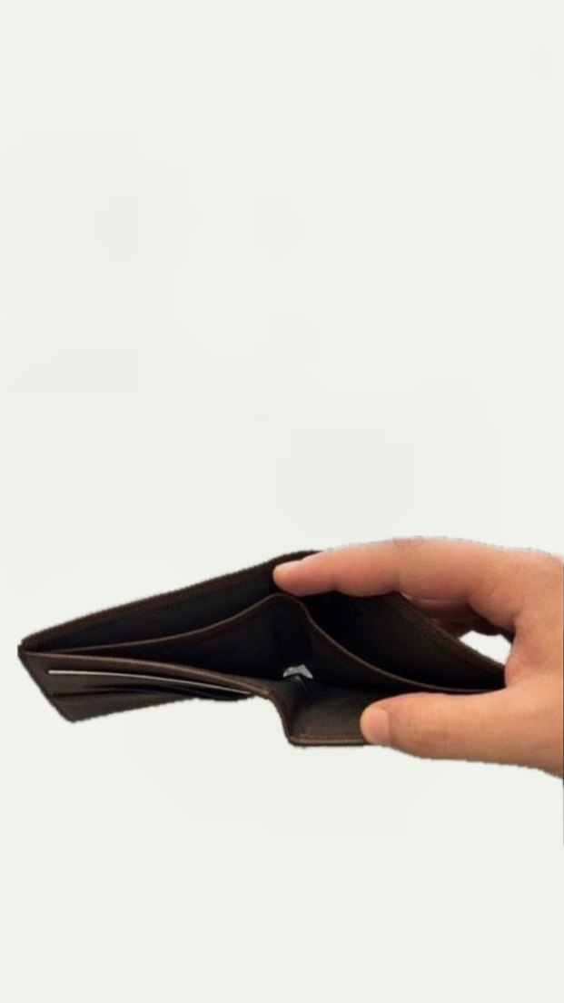 Kahverengi çıkarılabilir kartlık bölümü olan Erkek Cüzdanı - Görsel 3