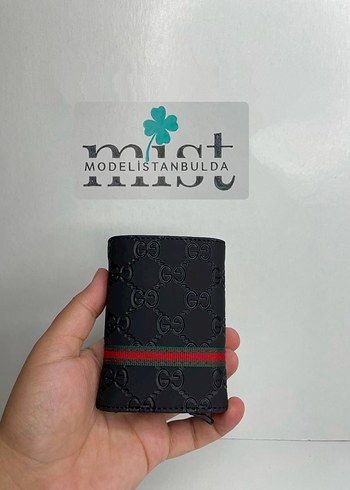 Gucci Sıcak Baskılı Mekanizmalı Erkek Kartlık - Görsel 3