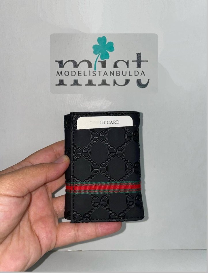 Gucci Sıcak Baskılı Mekanizmalı Erkek Kartlık - Görsel 2