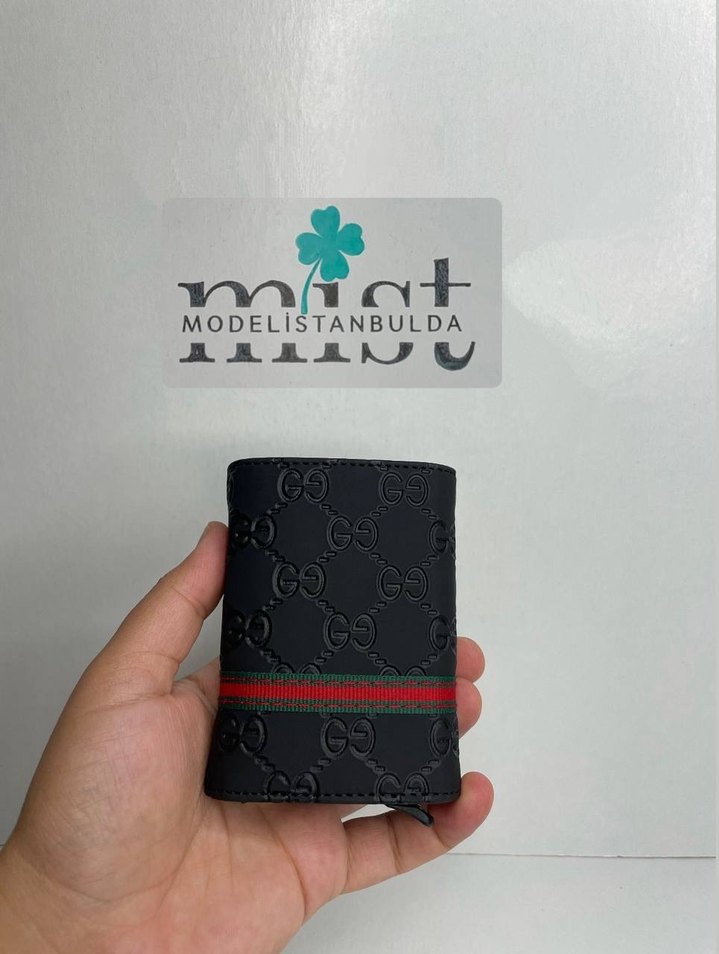 Gucci Sıcak Baskılı Mekanizmalı Erkek Kartlık - Görsel 3