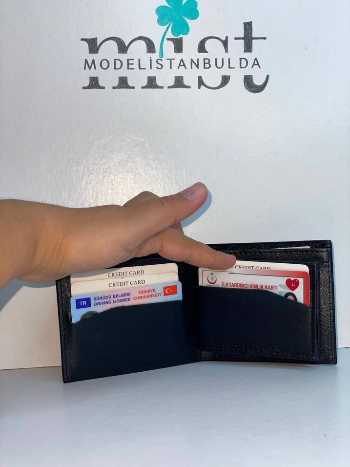 LV Sıcak Baskılı Erkek Cüzdanı - Görsel 3