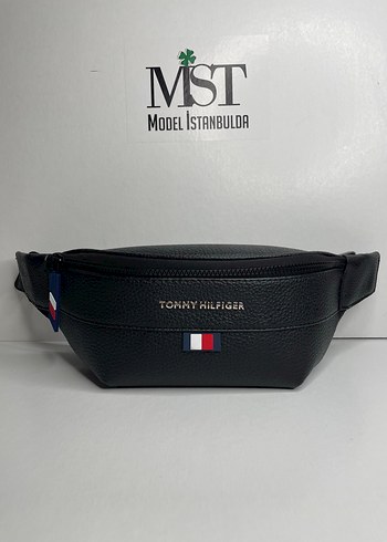 Tommy Hilfiger Siyah Erkek Bel Çantası çapraz çanta
