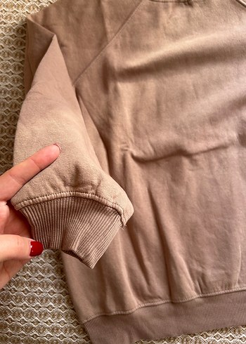 Bej  Kadın Sweatshirt - Görsel 4