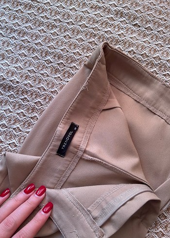 Bej Kadın Kumaş Pantolon - Görsel 2