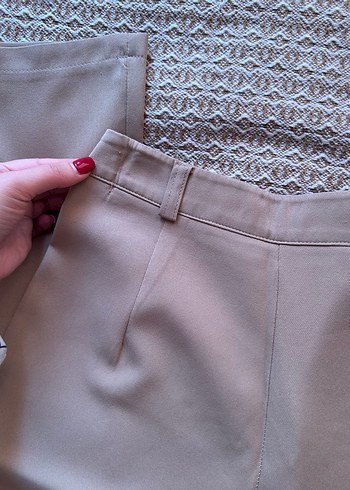 Bej Kadın Kumaş Pantolon - Görsel 4